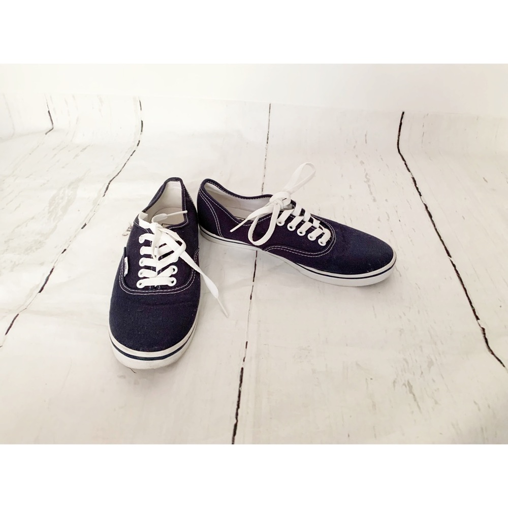 Vans Blue White Tennis Shoes Size 8